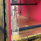 **This Item is Sold** Hand painted cocktail cabinet enrobed in a stunning Japanese style bamboo leaf print.