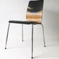 Vintage Geometrical Pattern Bend Plywood Dining Chair