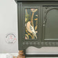SOLD! Green Vintage sideboard Antique server Dresser buffet sideboard Victorian inspired reproduction