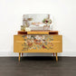 Yellow Vintage Dressing Table With Mirror