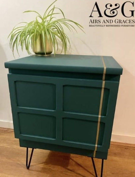 Small Green Nathan Display Cabinet