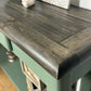Solid Wood Green Console Table