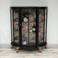 GIN CABINET *** made to order - Similar cabinets in stock *** - Vintage Antique Drinks Cocktail Cabinet in black and pink