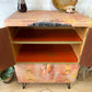 Hand-painted cabinet, Beautiful African Lady, Tallboy, Linen Cupboard, Linen Press, Upcycled Cupboard, Bedroom Storage MADE TO ORDER