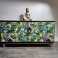 SOLD- Jungle Decoupage 6 Drawer Sideboard