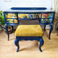 Vintage French Style Painted Bedroom Set - Dressing Table, Vanity, Desk, Sideboard and Stool, Statement, Maximalist MADE TO ORDER