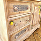 Rustic Wood Cupboard and Drawers Mediterranean Style