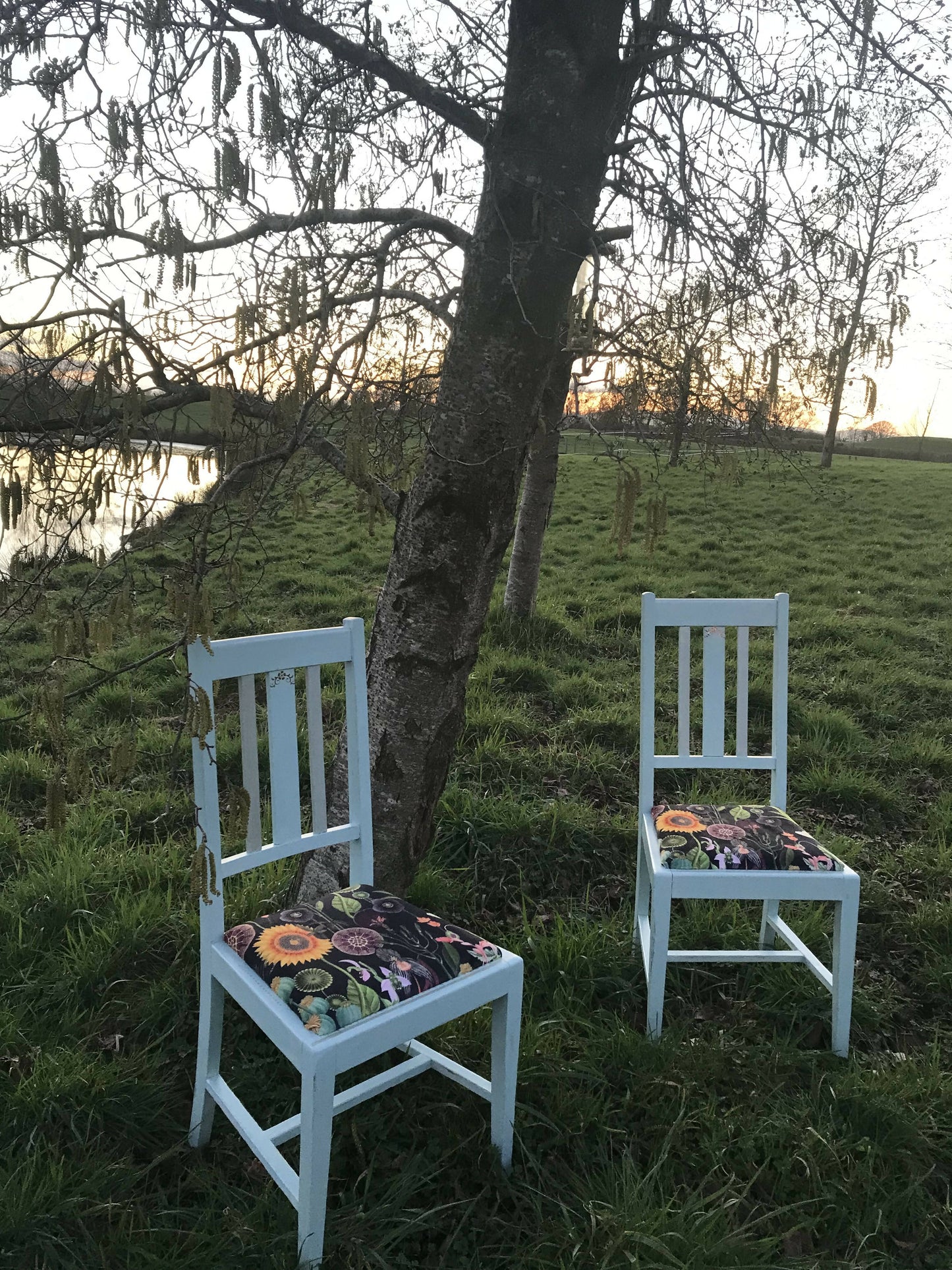 Vintage/ 1940s solid wood chairs