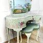 Dressing Table with Triple Mirror and Stool