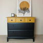 Funky 'Dipped' effect Refinished Stag Chest of Drawers