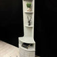 White Art Deco Corner Display Cabinet