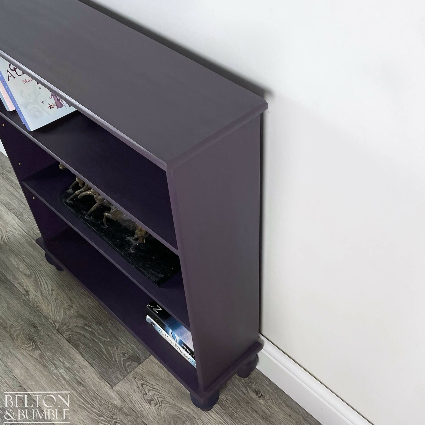 Pine Bookcase in Dark Purple