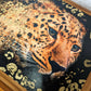 G Plan Astro Long John Teak Nest Of Tables, Leopard Decoupage, Wild Cat, Gold Leaf - MADE TO ORDER