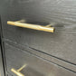 SOLD : Sideboard, black dining unit, storage unit, solid oak console