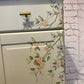 SOLD Hand painted grey/green sideboard with beautiful cherry blossom decoupaged flowers