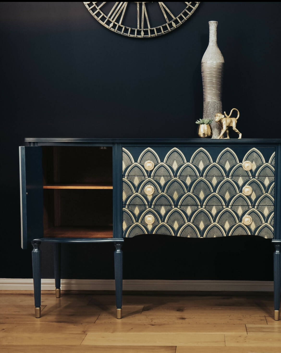 Isla Regency Style Serpentine Sideboard