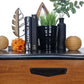 Black and teak midcentury modern sideboard