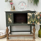 SOLD! Green Vintage sideboard Antique server Dresser buffet sideboard Victorian inspired reproduction