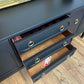 Large Rare G Plan Arcadia sideboard in black, dresser, console, cupboard, cabinet, TV media unit