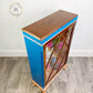 Blue Slim Drinks Cabinet