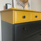 Funky 'Dipped' effect Refinished Stag Chest of Drawers