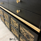 Black Vintage Nathan Squares Sideboard