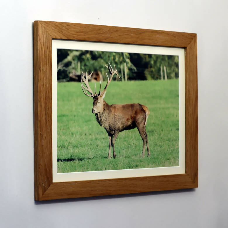 Solid Oak Wood Picture Frame