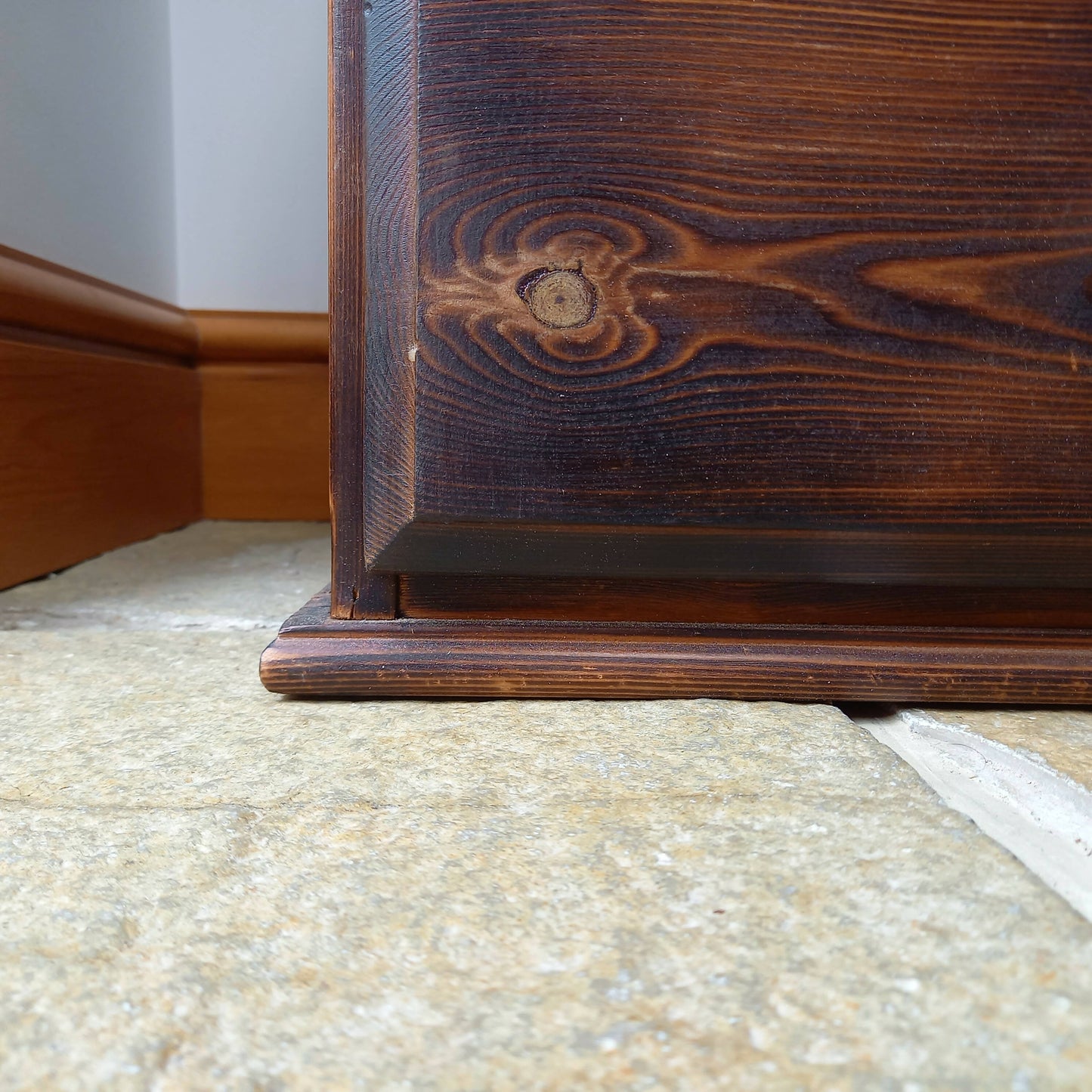 Burnt Wood Chest of Drawers