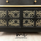 Black Vintage Nathan Squares Sideboard