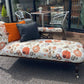 Reupholstered Art Noveau chaise lounge