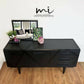 MADE TO ORDER Vintage Black Mid Century Geometric Sideboard