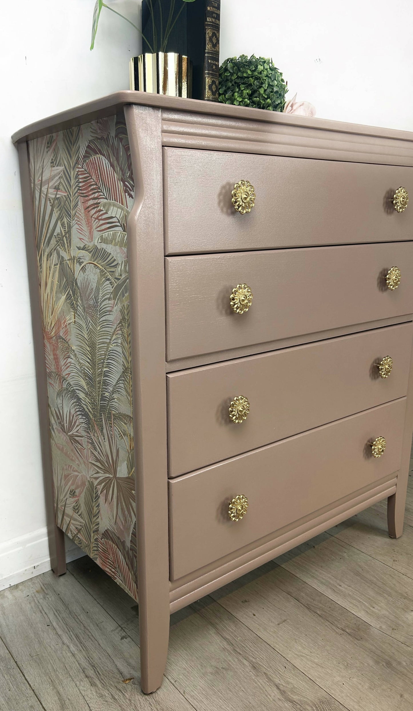 Pink Lebus Chest of 4 Drawers