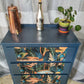 Midnight Blue Chest Of Drawers With Fish Frontage