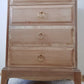 Stag Minstrel rustic, weathered style bedside table, Stag drawers natural colour