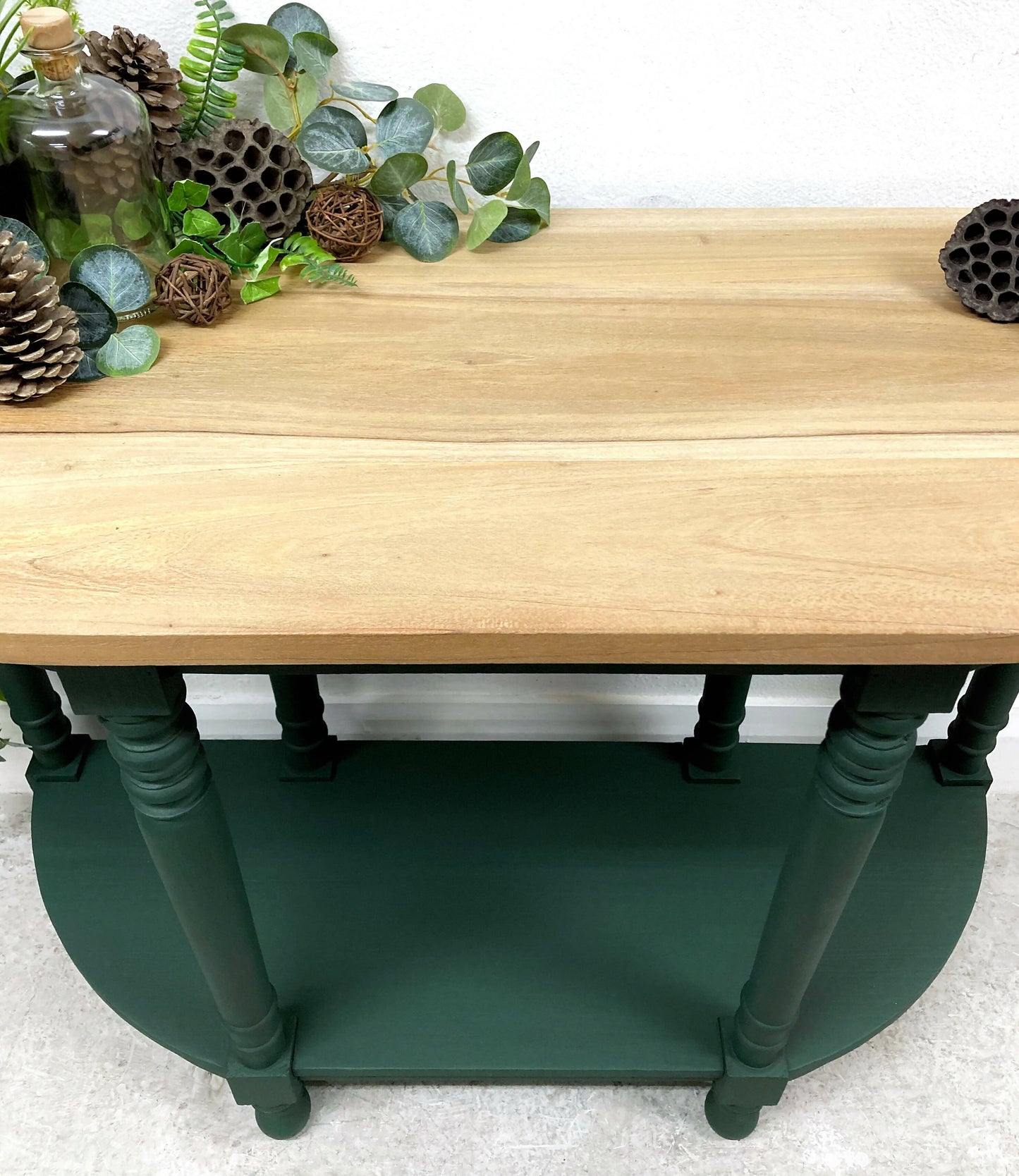 Demi Lune Vintage Hallway Table / Console Table / Half Moon Table